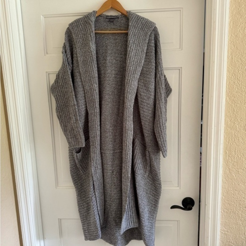 Kate & Mallory Hooded Sweater Coat with Pockets SZ 1X. NWT
